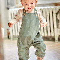 MAXIMO Baby Cord Latzhose Khaki Grey