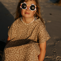 CLOBY UV Poncho UPF50+ Leopard Brown