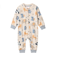 PEOPLE WEAR ORGANIC Langarm Overall mit Tieren