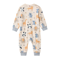 PEOPLE WEAR ORGANIC Langarm Overall mit Tieren