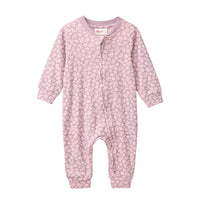 PEOPLE WEAR ORGANIC Langarm Overall mit Blumenmuster
