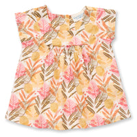 SENSE ORGANICS Tunika Irma Baby - Leaves