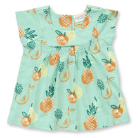 SENSE ORGANICS Tunika Irma Baby - Mint Green Früchte