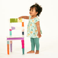 SENSE ORGANICS Tunika Irma Baby - Mint Green Früchte