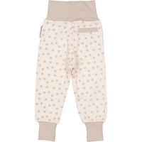 GEGGAMOJA Bambus Babyhosen - Beige Kleeblätter