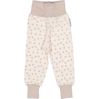 GEGGAMOJA Bambus Babyhosen - Beige Kleeblätter