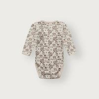 HUST & CLAIR Merinowolle Langarm-Body Bo Woodland - Off White