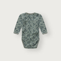 HUST & CLAIR Merinowolle Langarm-Body Bo Woodland - Slate Green