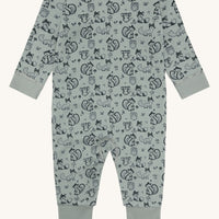 HUST & CLAIRE Merinowolle Strampler Mobi Woodland - Slate Green