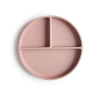 MUSHIE Silikon-Teller mit Saugnapf - Blush