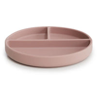 MUSHIE Silikon-Teller mit Saugnapf - Blush