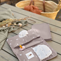 LÄSSIG Windeletui Blocks/Taupe