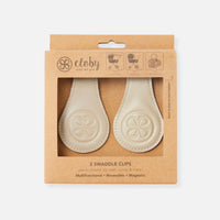 CLOBY Leder Magnet Clips Beige