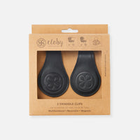 CLOBY Leder Magnet Clips Schwarz