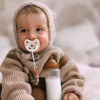 HEVEA Nuggi Naturkautschuk 3-36 Mte Pale Butter & Milky White