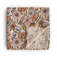 MUSHIE Extra Soft Muslin Swaddle - Retro Flowers