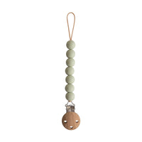 MUSHIE Schnullerkette Halo Sage