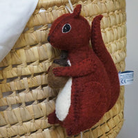 GAMCHA Spieluhr Eichhörnchen Rot