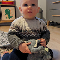 EFIE Kuscheltier Kleiner Elefant Grau
