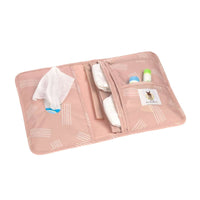 LÄSSIG Windeletui Soft Stripe Rosa