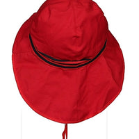 PICKAPOOH Sonnenhut - Feuerwehr mit Strick, Rot