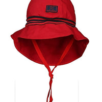 PICKAPOOH Sonnenhut - Feuerwehr mit Strick, Rot