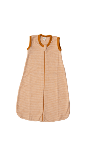 LILANO Schlafsack mit Reissverschluss Curry Gestreift