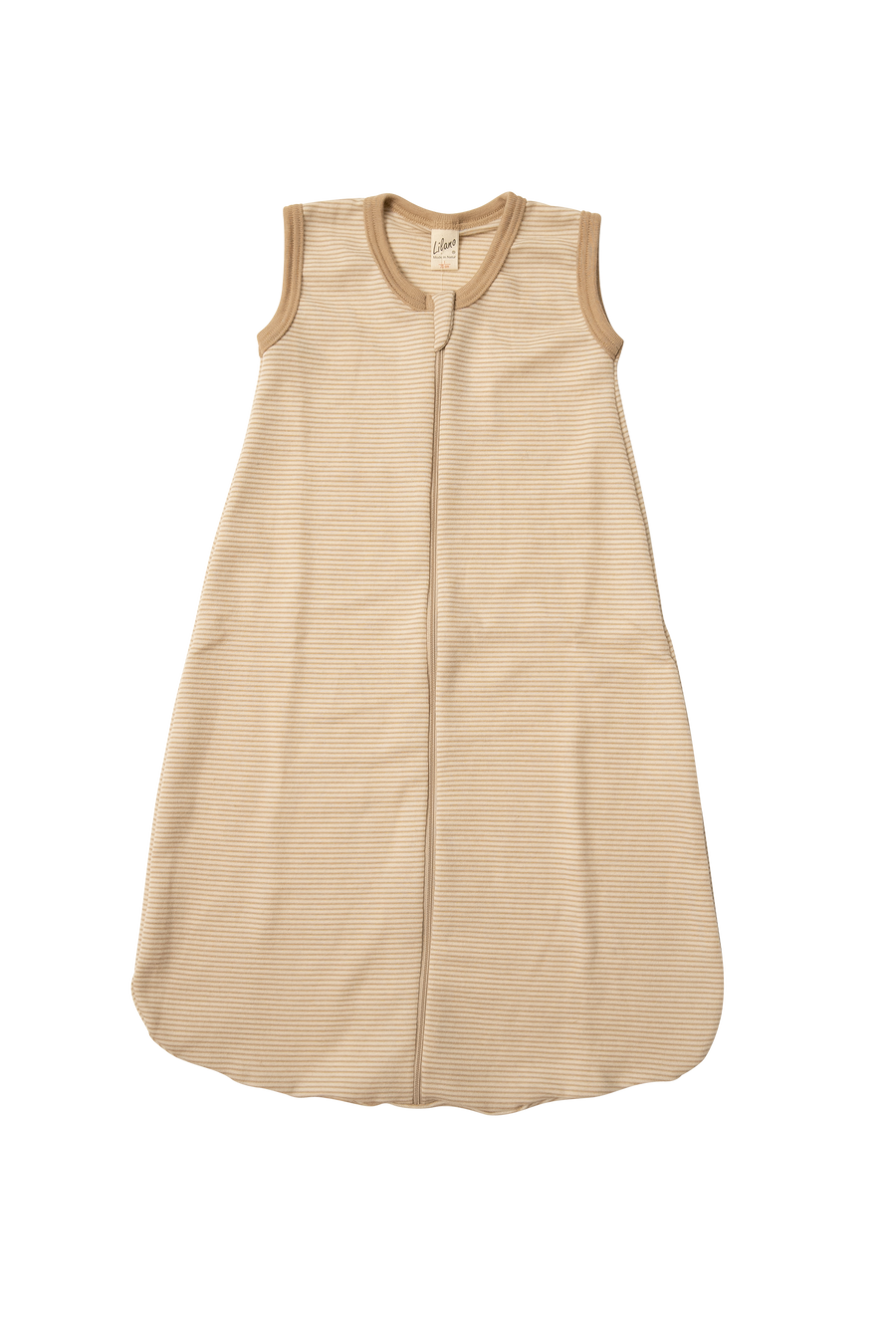 LILANO Schlafsack mit Reissverschluss Sand Gestreift