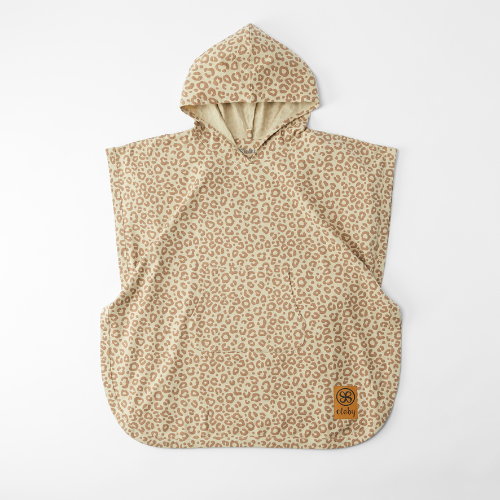 CLOBY UV Poncho UPF50+ Leopard Brown