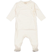 MarMar Copenhagen Wickelromper White Sage Stripe