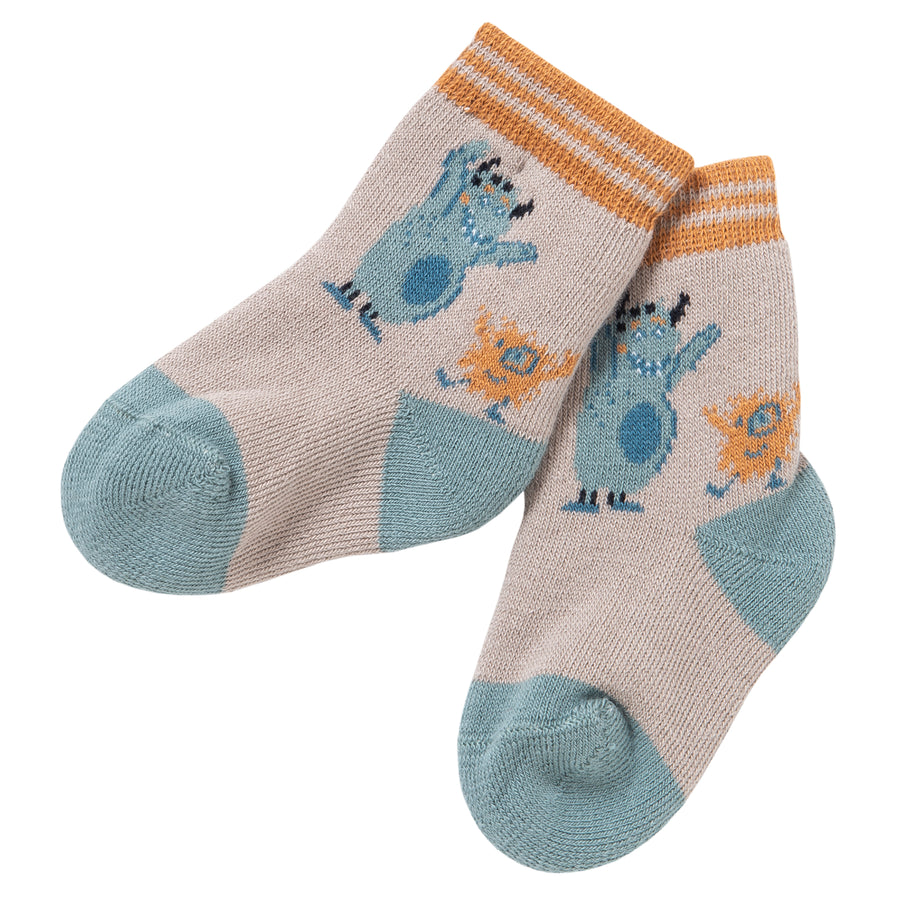 People WEAR ORGANIC Frottee-Socken Monsterchen