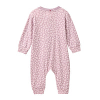PEOPLE WEAR ORGANIC Langarm Overall mit Blumenmuster