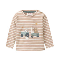 PEOPLE WEAR ORGANIC Langarm Shirt - Tractor Tour