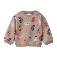 PEOPLE WEAR ORGANIC Sweat Pullover - Katzen