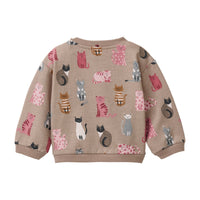 PEOPLE WEAR ORGANIC Sweat Pullover - Katzen