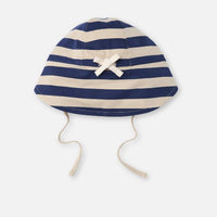 CLOBY Sonnenhut - Navy Stripe / Sandy Beach