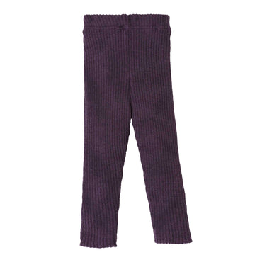 DISANA Strick-Leggings Aubergine