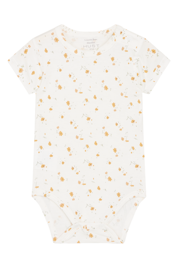 HUST & CLAIR Bambusviskose Kurzarm-Body Buller Ivory