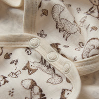 HUST & CLAIR Merinowolle Langarm-Body Bo Woodland - Off White