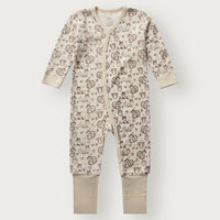 HUST & CLAIRE Merinowolle Strampler Mobi Woodland - Off White