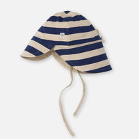 CLOBY Sonnenhut - Navy Stripe / Sandy Beach