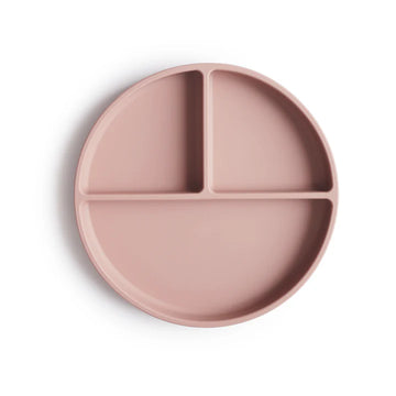 MUSHIE Silikon-Teller mit Saugnapf - Blush