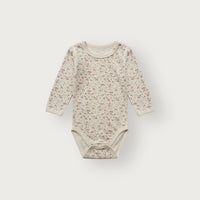 HUST & CLAIR Merinowolle-Bambusviskose  Langarm-Body Baloo Tiny - Off White