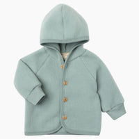 ENGEL NATUR Wollfleece Jacke - Bergblau Melange