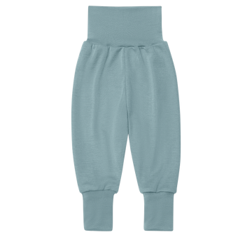 ENGEL NATUR Wolle-Seide Hose mit Nabelbund Bergblau