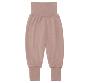ENGEL NATUR Wolle-Seide Hose mit Nabelbund Dustyrose