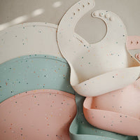 MUSHIE Silicone Placemat - Cambridge Blue Confetti