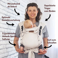 DidyFlow Babytrage - Doubleface Anthrazit
