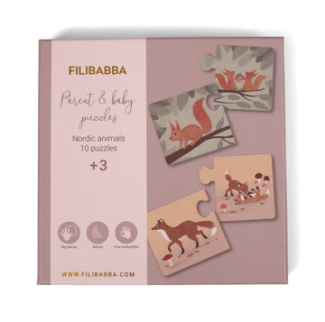 FILIBABBA Eltern-Kind-Puzzle - Nordische Tierwelt