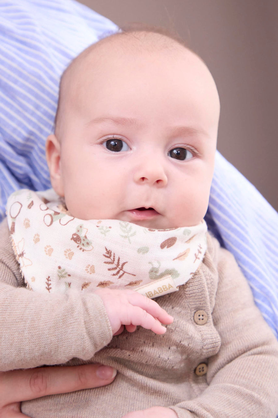 FILIBABBA Bandana-Lätzchen Little Wonders & Warm Grey